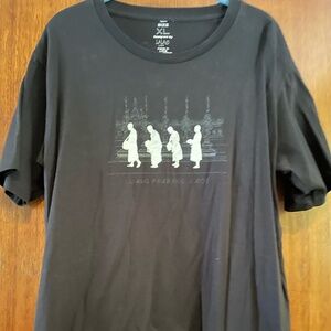 Black Shirt from Luang Prabang, Laos with Monks